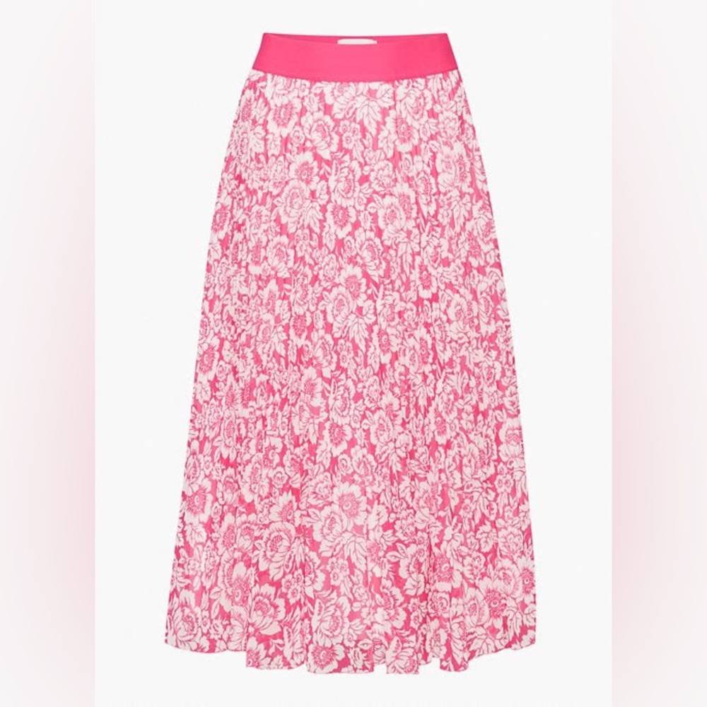 Aritzia Pink Wilfred Twirl Pleated Skirt